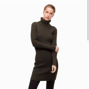 Aritzia The Group Babaton Stefanik Ribbed
Turtleneck Dress in size M
